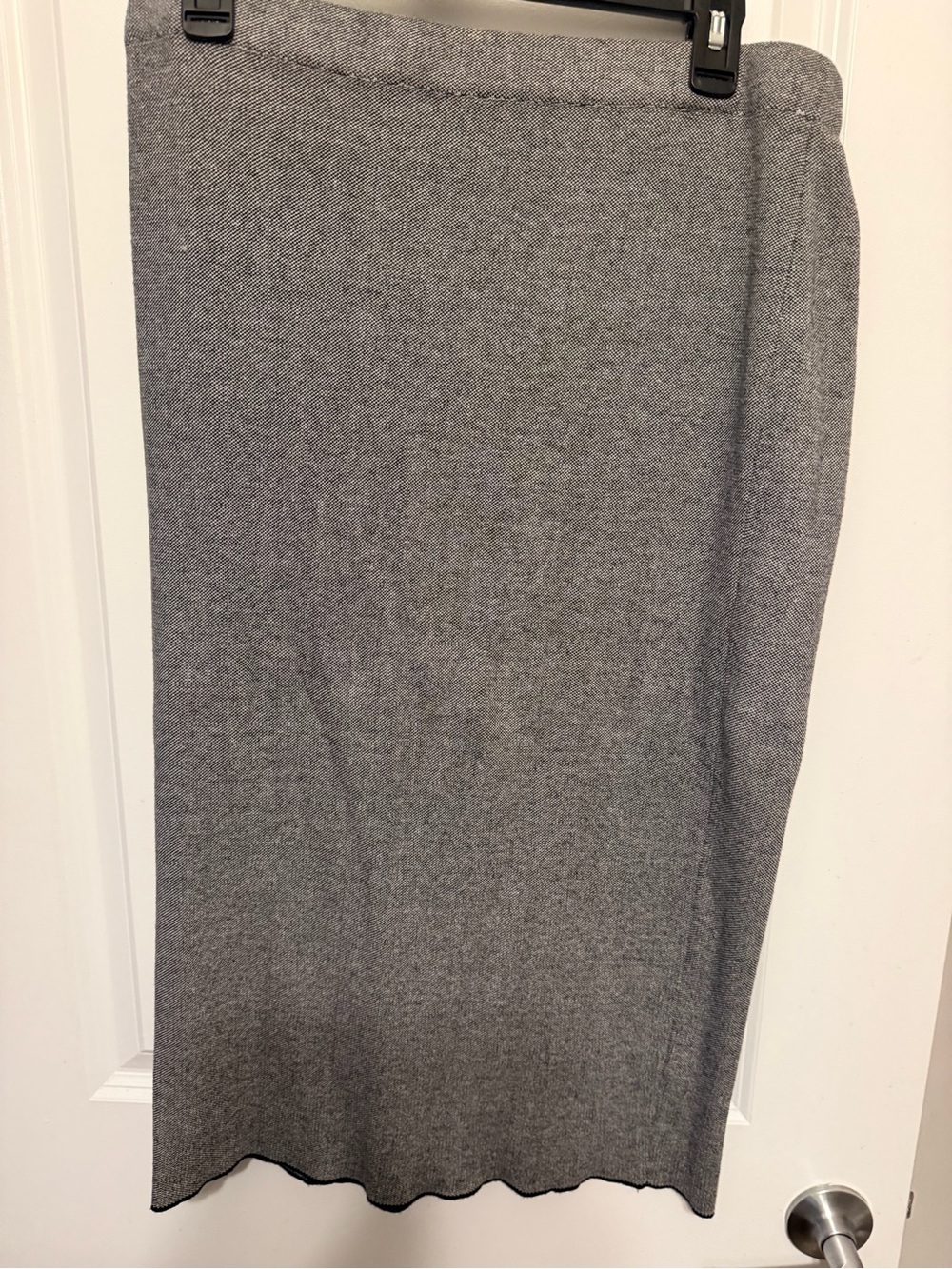 Premise Gray Pencil Knit Skirt